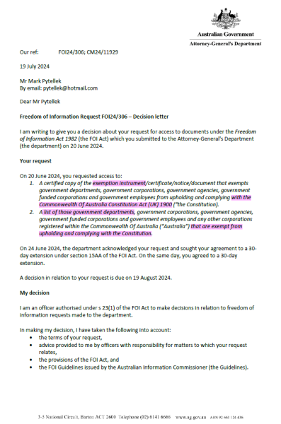 FOI Constitution